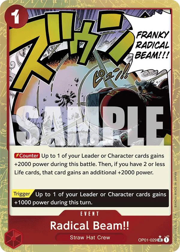 Radical Beam!! (Textured Foil) (OP01-029) (Premium Booster -The Best-)