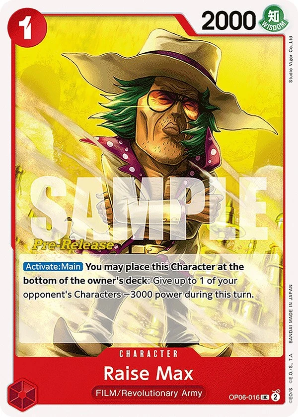 Raise Max (OP06-016) (Wings of the Captain Pre-Release Cards)