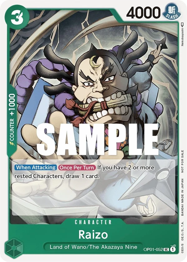 Raizo (Event Pack Vol. 2) (OP01-052) (One Piece Promotion Cards)