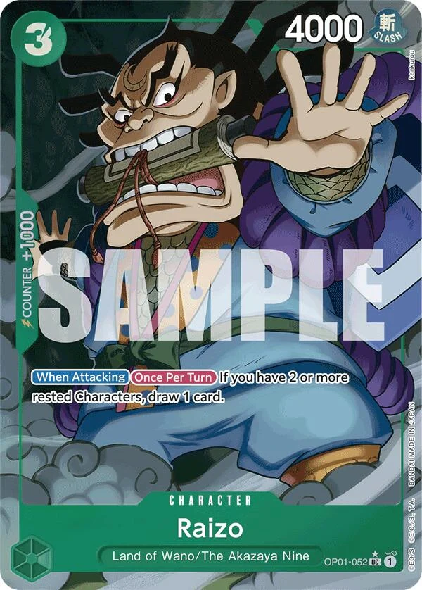 Raizo (Full Art) (OP01-052) (Premium Booster -The Best-)