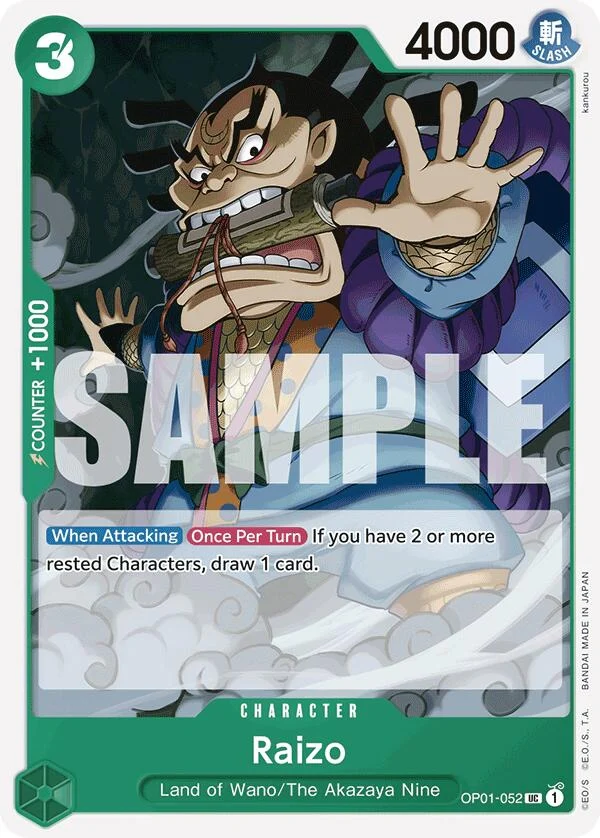 Raizo (Reprint) (OP01-052) (Premium Booster -The Best-)