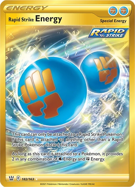 Rapid Strike Energy (Secret) (182/163) (SWSH05: Battle Styles)