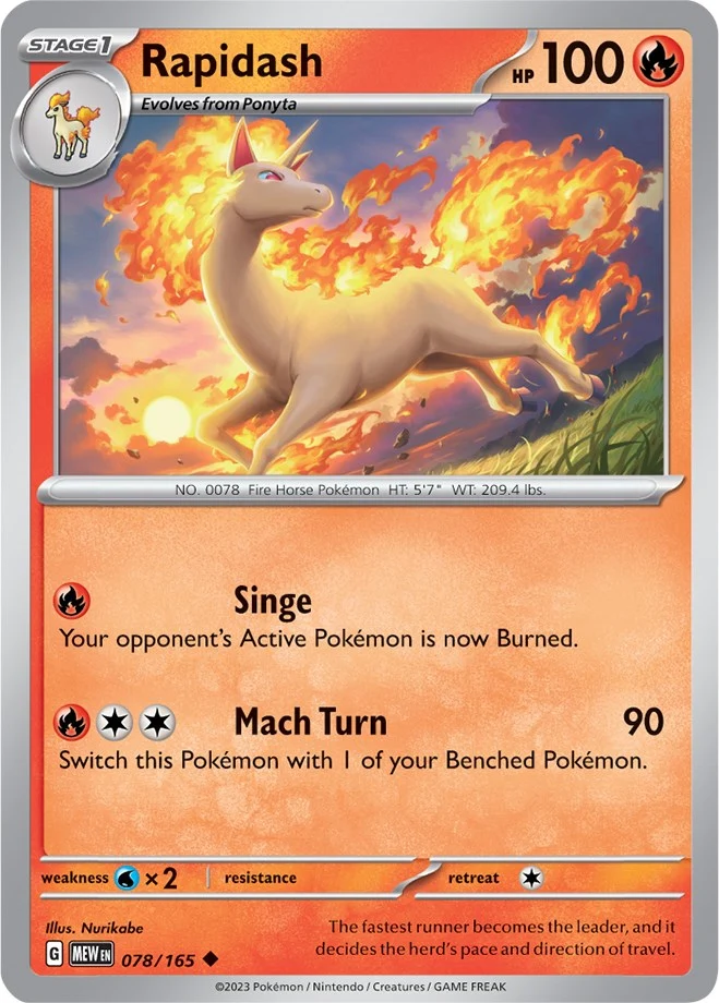 Rapidash (078/165) (SV: Scarlet & Violet 151)