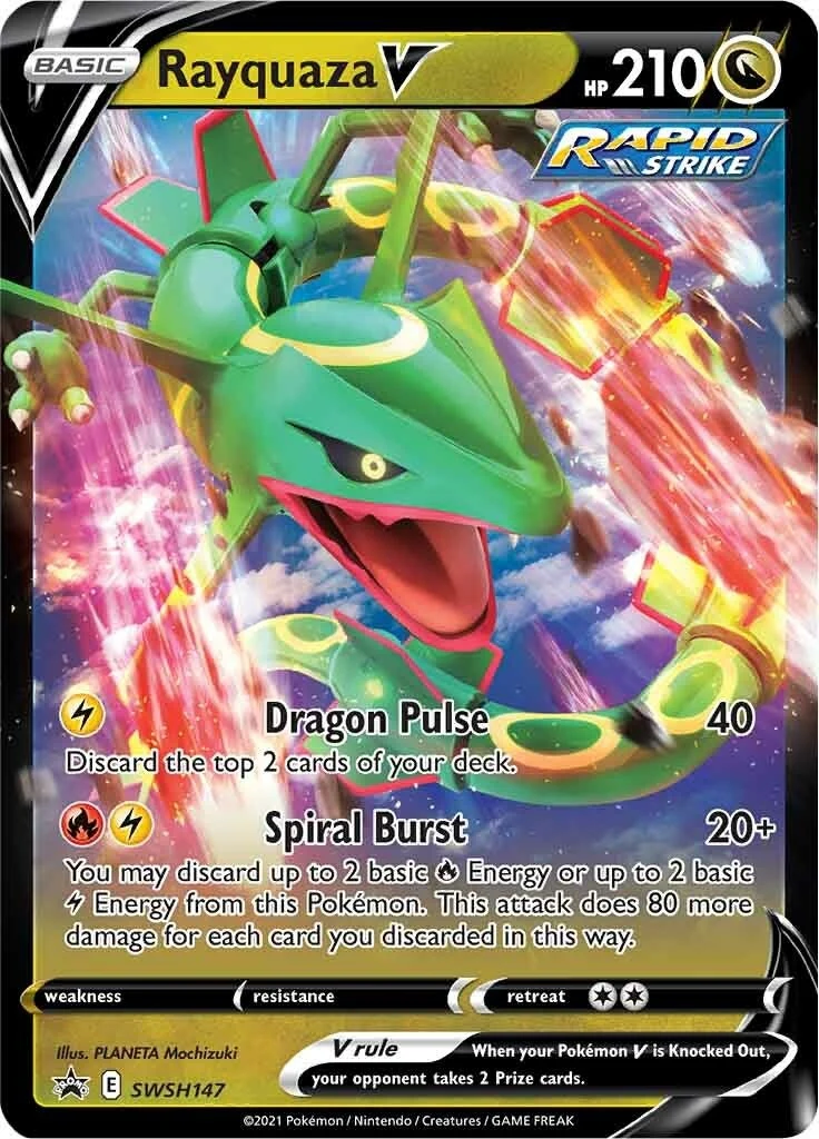 Rayquaza V - SWSH147 (SWSH147) (SWSH: Sword & Shield Promo Cards)