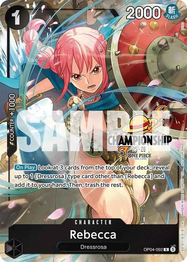Rebecca (CS 25-26 Celebration Pack) (OP04-092) (One Piece Promotion Cards)