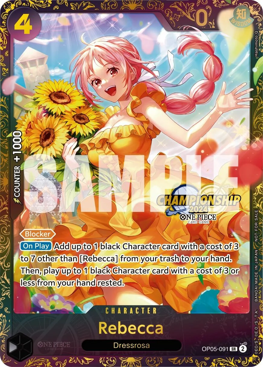 Rebecca (October Championship 2024 Online Regional) (OP05-091) (One Piece Promotion Cards)