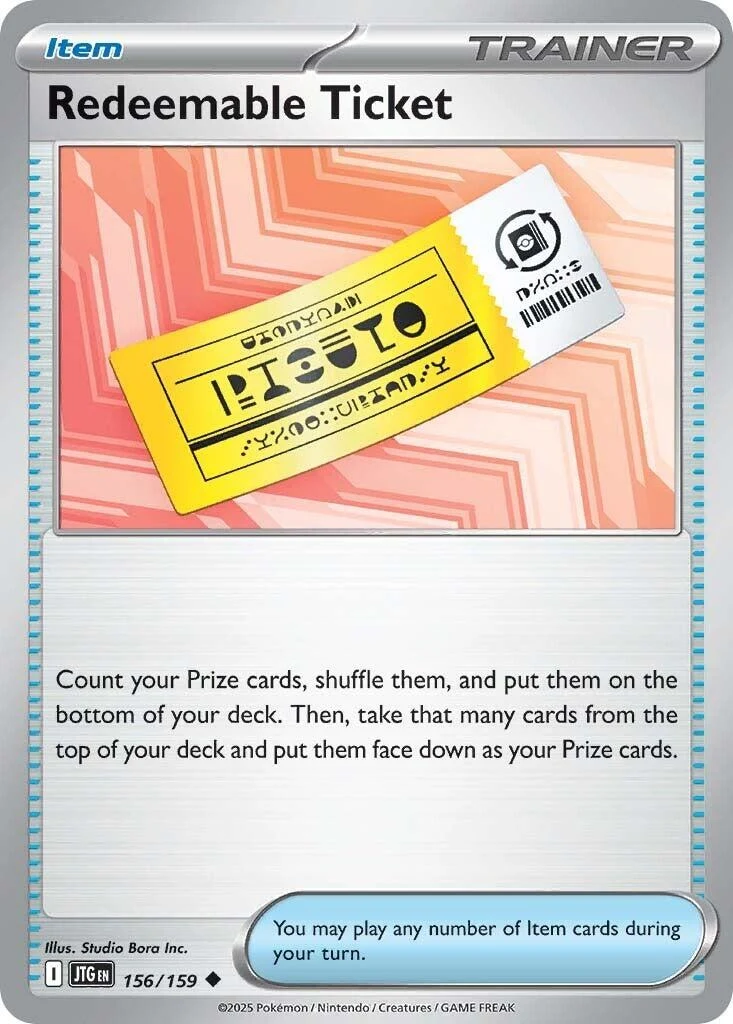 Redeemable Ticket (156/159) (SV09: Journey Together)