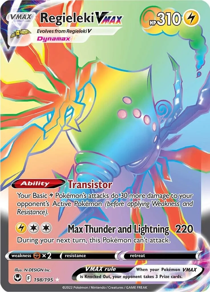 Regieleki VMAX (Secret) (198/195) (SWSH12: Silver Tempest)