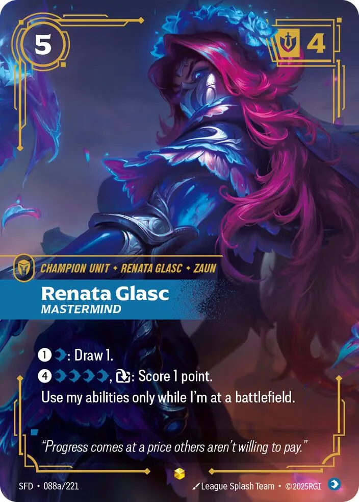 Renata Glasc - Mastermind (Alternate Art) (088a/221) (Spiritforged)