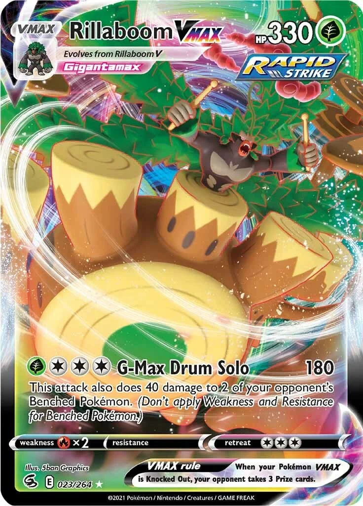 Rillaboom VMAX (023/264) (SWSH08: Fusion Strike)