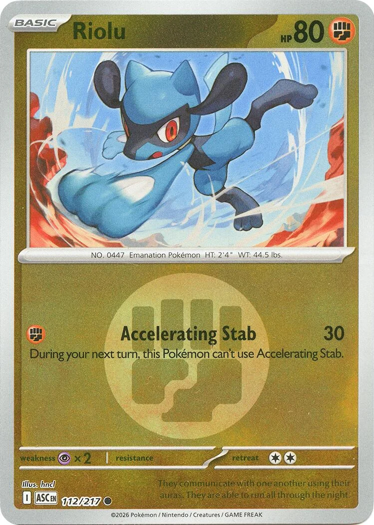 Riolu (Energy Symbol Pattern) (112/217) (ME: Ascended Heroes)