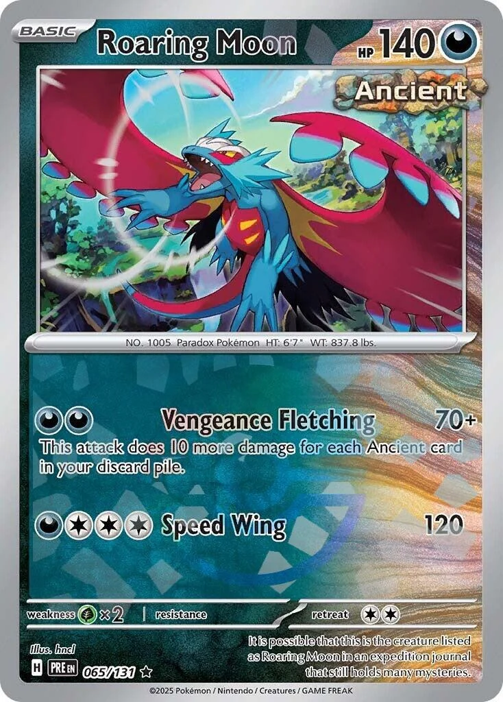 Roaring Moon (Poke Ball Pattern) (065/131) (SV: Prismatic Evolutions)
