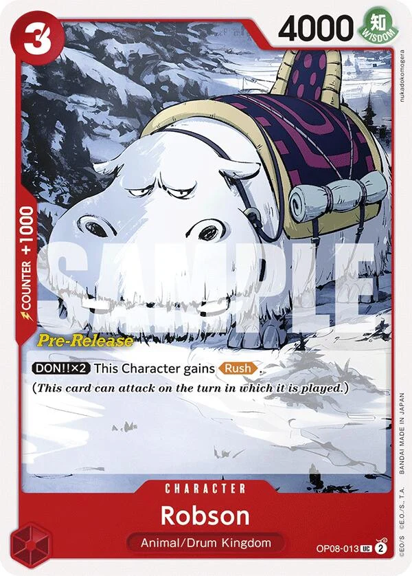 Robson (OP08-013) (Two Legends Pre-Release Cards)