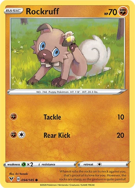 Rockruff (094/185) (SWSH04: Vivid Voltage)