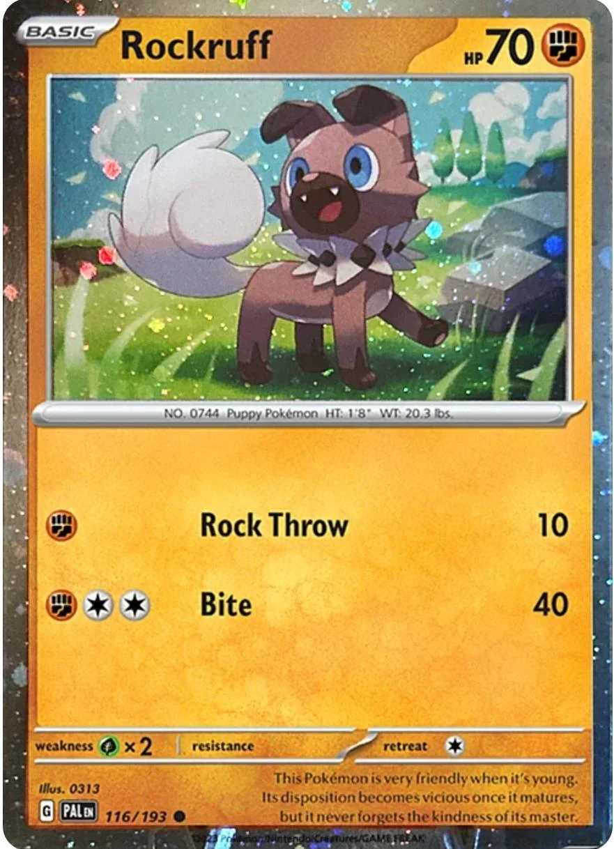 Rockruff - 116/193 (Cosmos Holo) (116/193) (SV: Scarlet & Violet Promo Cards)