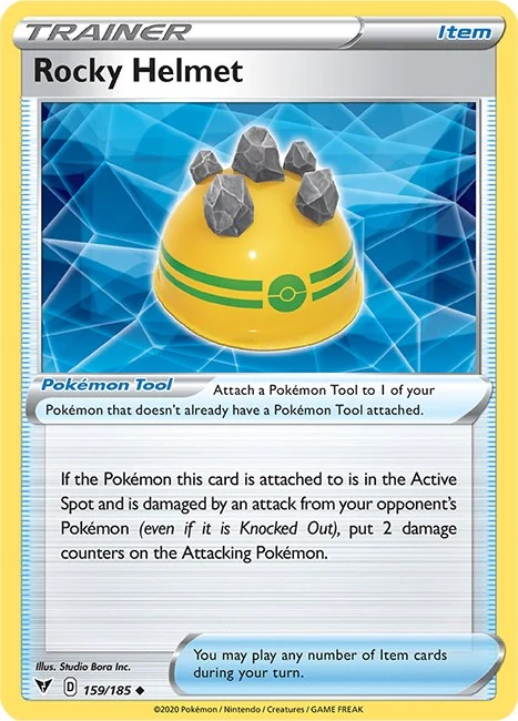 Rocky Helmet (159/185) (SWSH04: Vivid Voltage)