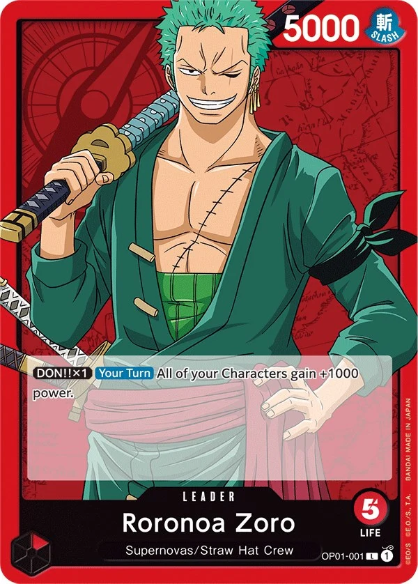 Roronoa Zoro (001) (OP01-001) (Romance Dawn)