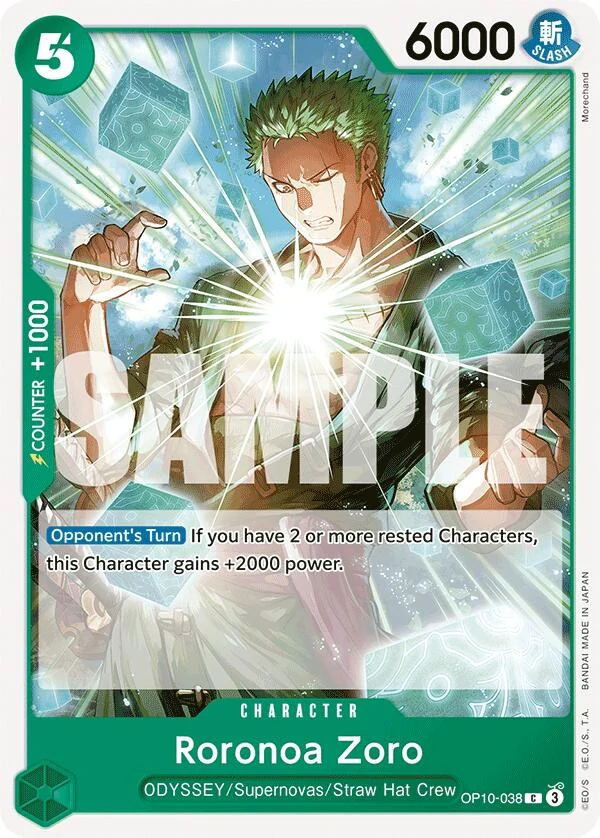 Roronoa Zoro (038) (OP10-038) (Royal Blood)