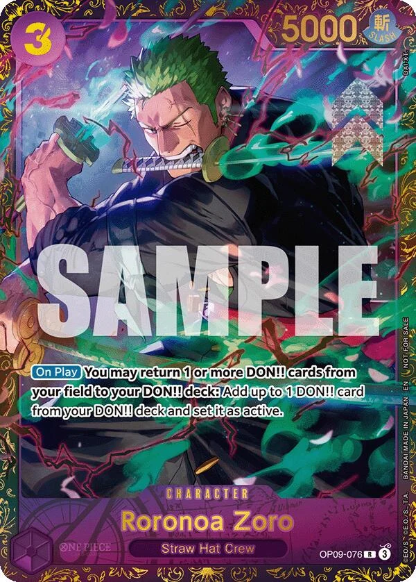 Roronoa Zoro (Championship 25-26 Regionals Season 1) (OP09-076) (One Piece Promotion Cards)
