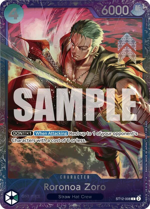Roronoa Zoro (Treasure Cup 2024) (ST12-008) (One Piece Promotion Cards)