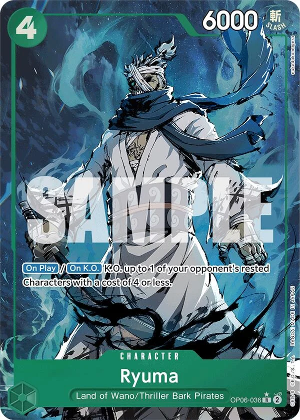 Ryuma (Alternate Art) (OP06-036) (Premium Booster -The Best-)