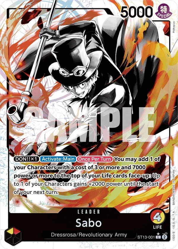Sabo (001) (Parallel) (ST13-001) (Ultra Deck: The Three Brothers)