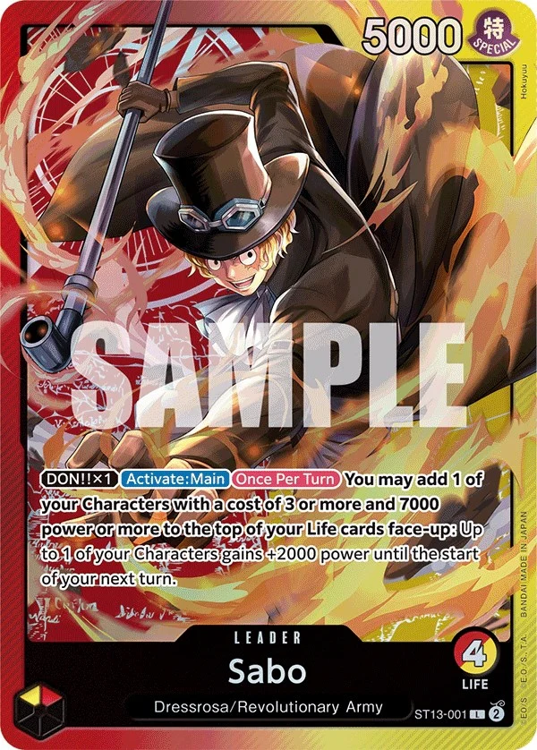 Sabo (001) (ST13-001) (Ultra Deck: The Three Brothers)