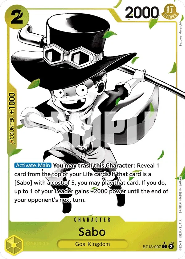 Sabo (007) (Parallel) (ST13-007) (Ultra Deck: The Three Brothers)