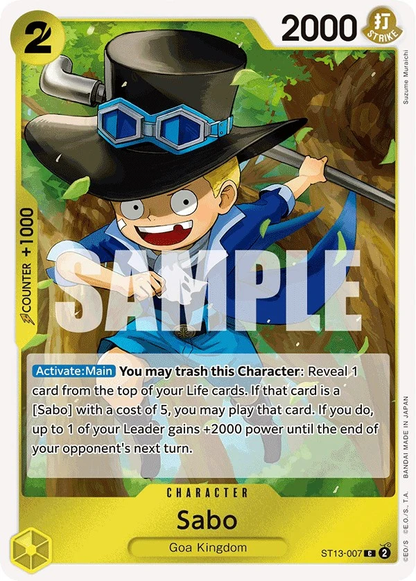 Sabo (007) (ST13-007) (Ultra Deck: The Three Brothers)
