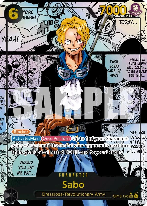 Sabo (120) (Super Alternate Art) (OP13-120) (Carrying On His Will)
