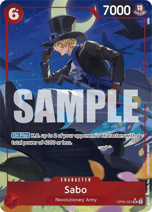 Sabo (OP05-007) (Alternate Art) (OP05-007) (Premium Booster -The Best-)