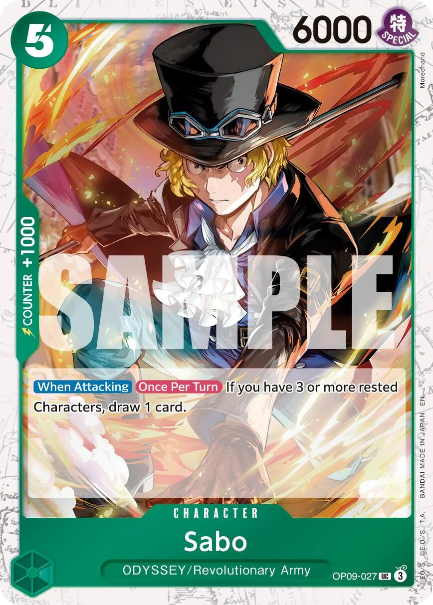 Sabo - OP09-027 (Pirate Foil) (OP09-027) (Premium Booster -The Best- Vol. 2)