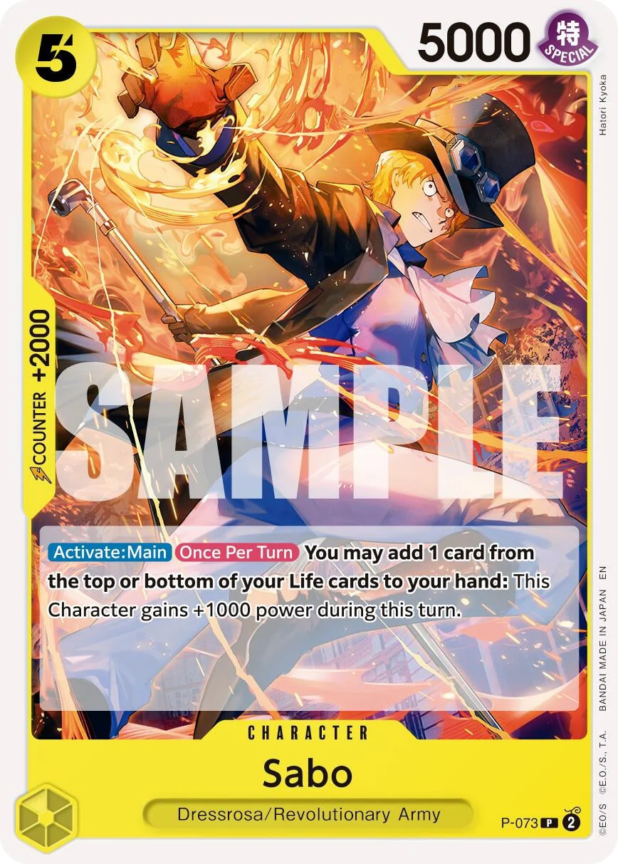 Sabo - P-073 (Reprint) (P-073) (Premium Booster -The Best- Vol. 2)