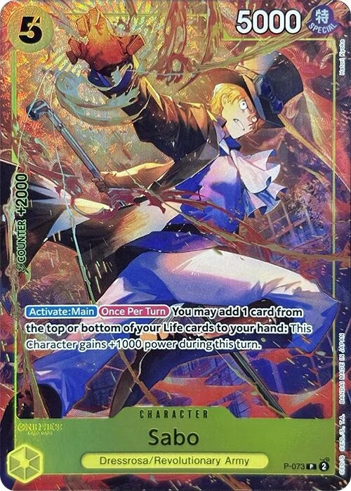 Sabo (Premium Card Collection -Best Selection Vol. 3-) (P-073) (One Piece Promotion Cards)