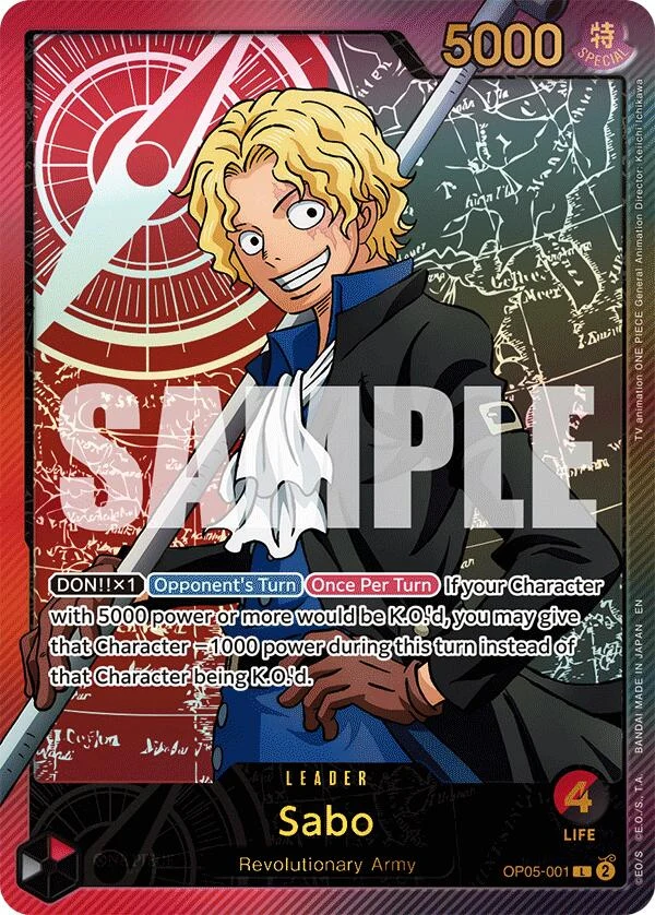 Sabo (SP) (OP05-001) (Extra Booster: Anime 25th Collection)