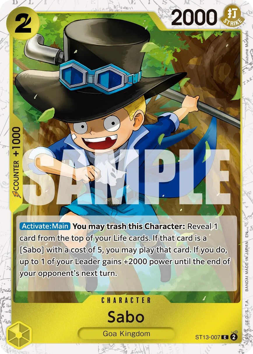 Sabo - ST13-007 (Pirate Foil) (ST13-007) (Premium Booster -The Best- Vol. 2)