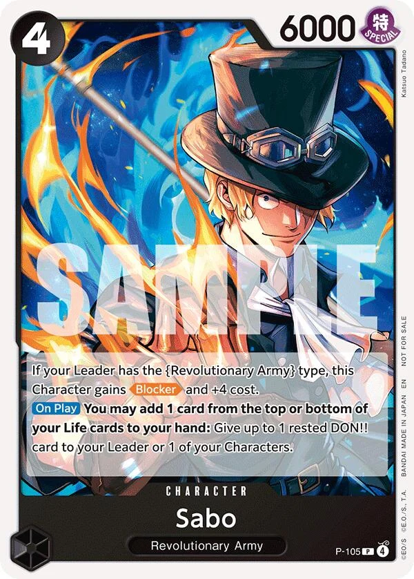 Sabo (Tournament Pack 2026 Vol. 2) (P-105) (One Piece Promotion Cards)