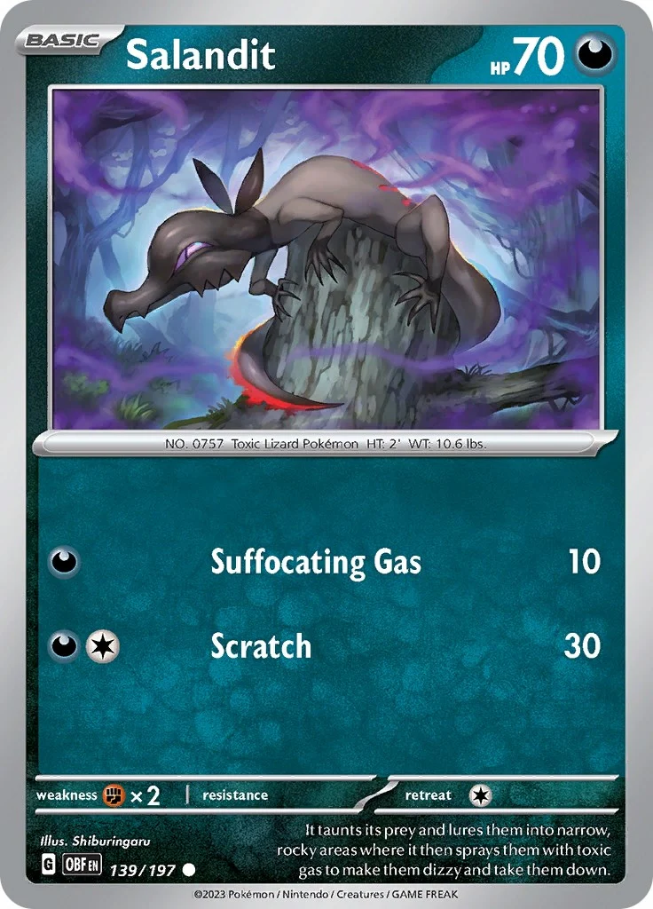 Salandit (139/197) (SV03: Obsidian Flames)