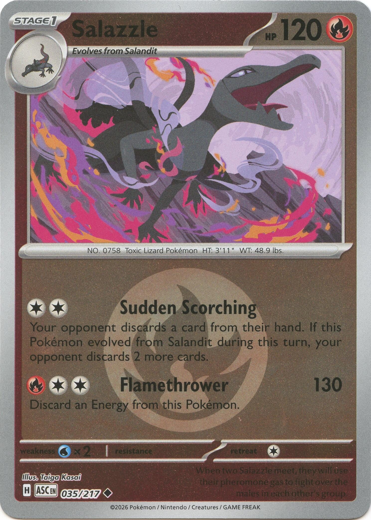 Salazzle - 035/217 (Energy Symbol Pattern) (035/217) (ME: Ascended Heroes)