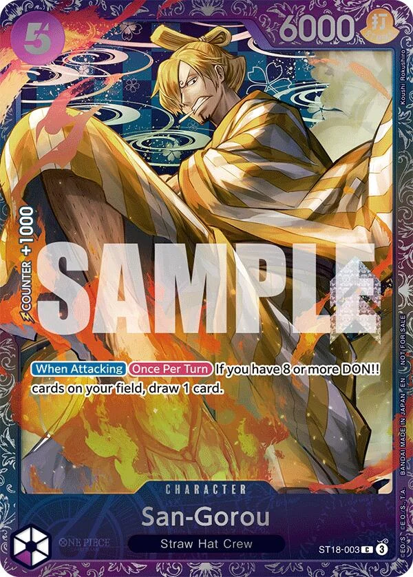 San-Gorou (Treasure Cup 2025) (ST18-003) (One Piece Promotion Cards)