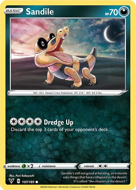 Sandile (107/185) (SWSH04: Vivid Voltage)