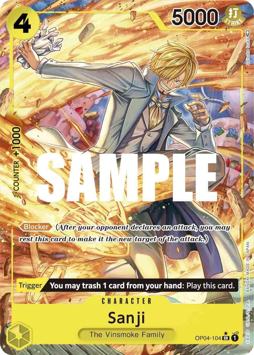 Sanji (104) (Alternate Art) (OP04-104) (Kingdoms of Intrigue)