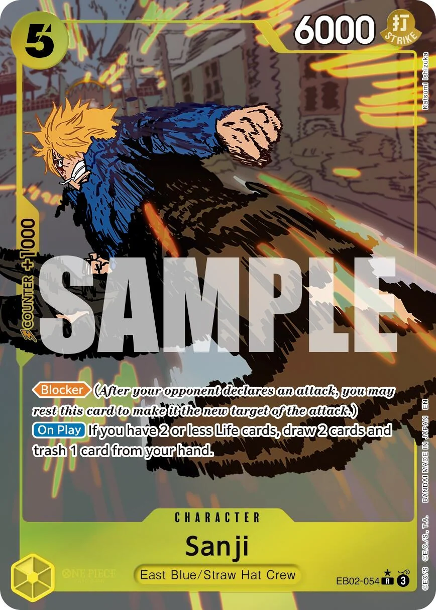 Sanji (Alternate Art) (EB02-054) (Extra Booster: Anime 25th Collection)