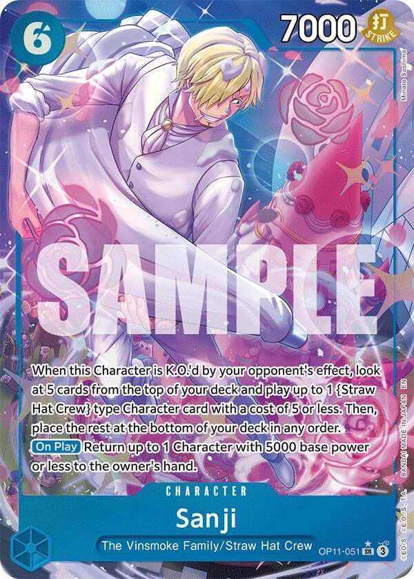 Sanji (Alternate Art) (OP11-051) (A Fist of Divine Speed)