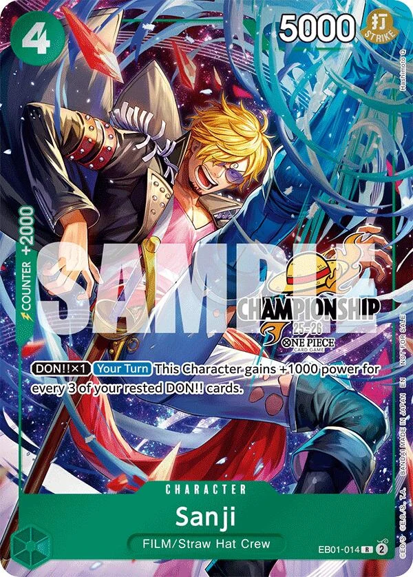 Sanji (CS 25-26 Celebration Pack) (EB01-014) (One Piece Promotion Cards)