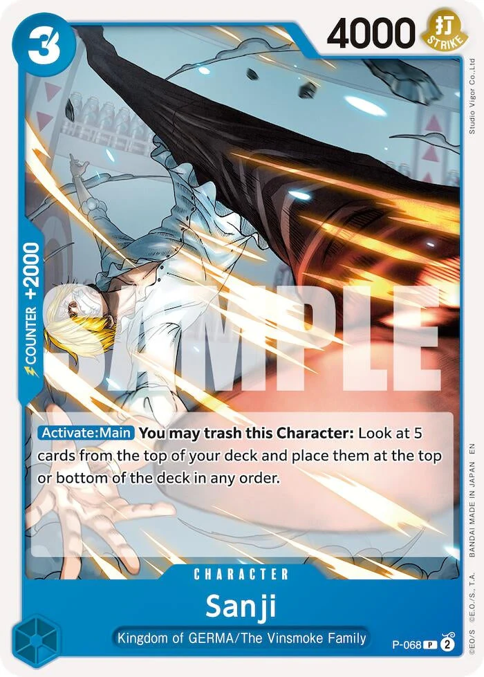 Sanji - P-068 (Reprint) (P-068) (Premium Booster -The Best- Vol. 2)