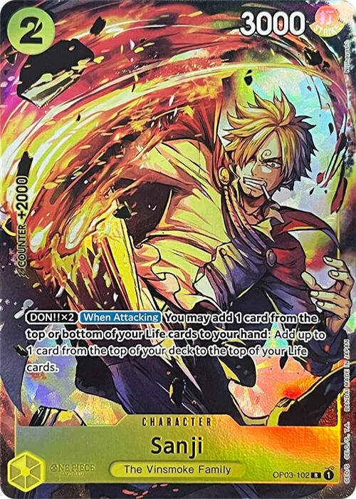 Sanji (Premium Card Collection -BANDAI CARD GAMES Fest. 23-24 Edition-) (OP03-102) (One Piece Promotion Cards)