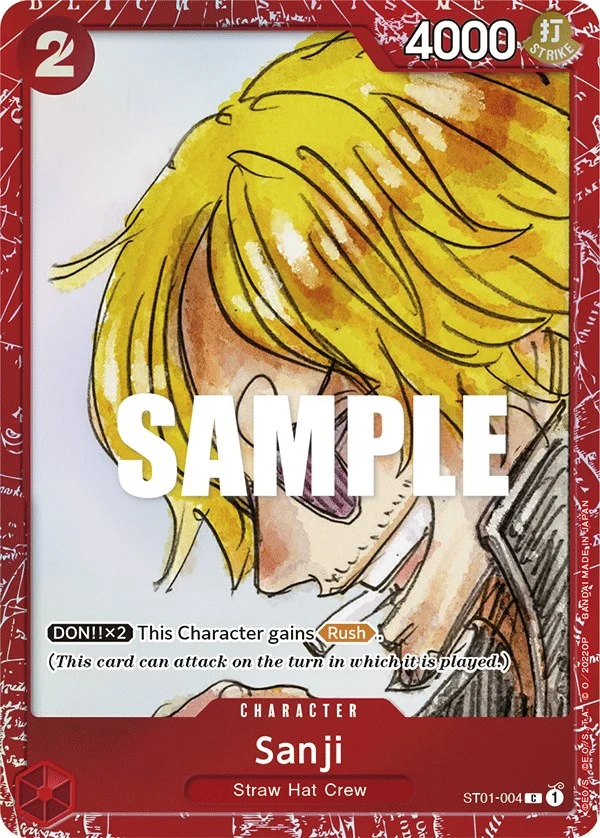 Sanji (Premium Card Collection -ONE PIECE FILM RED Edition-) (ST01-004) (One Piece Promotion Cards)