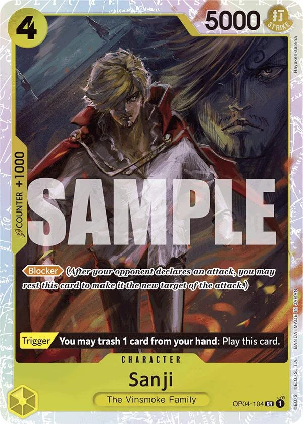 Sanji (Reprint) (OP04-104) (Premium Booster -The Best-)