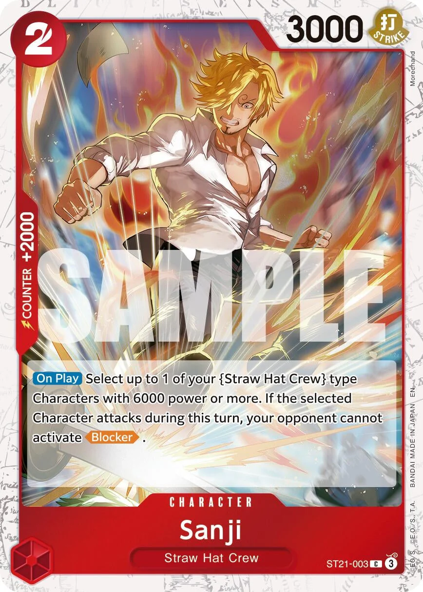Sanji - ST21-003 (Pirate Foil) (ST21-003) (Premium Booster -The Best- Vol. 2)